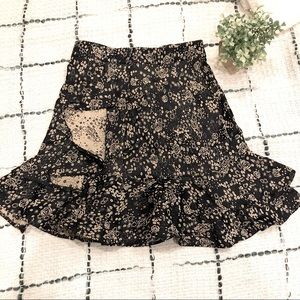 Zara New Condition Skirt with Ruffles